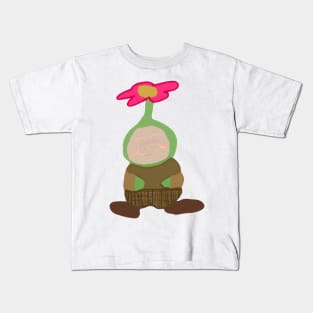 Cute little flower head creature Kids T-Shirt